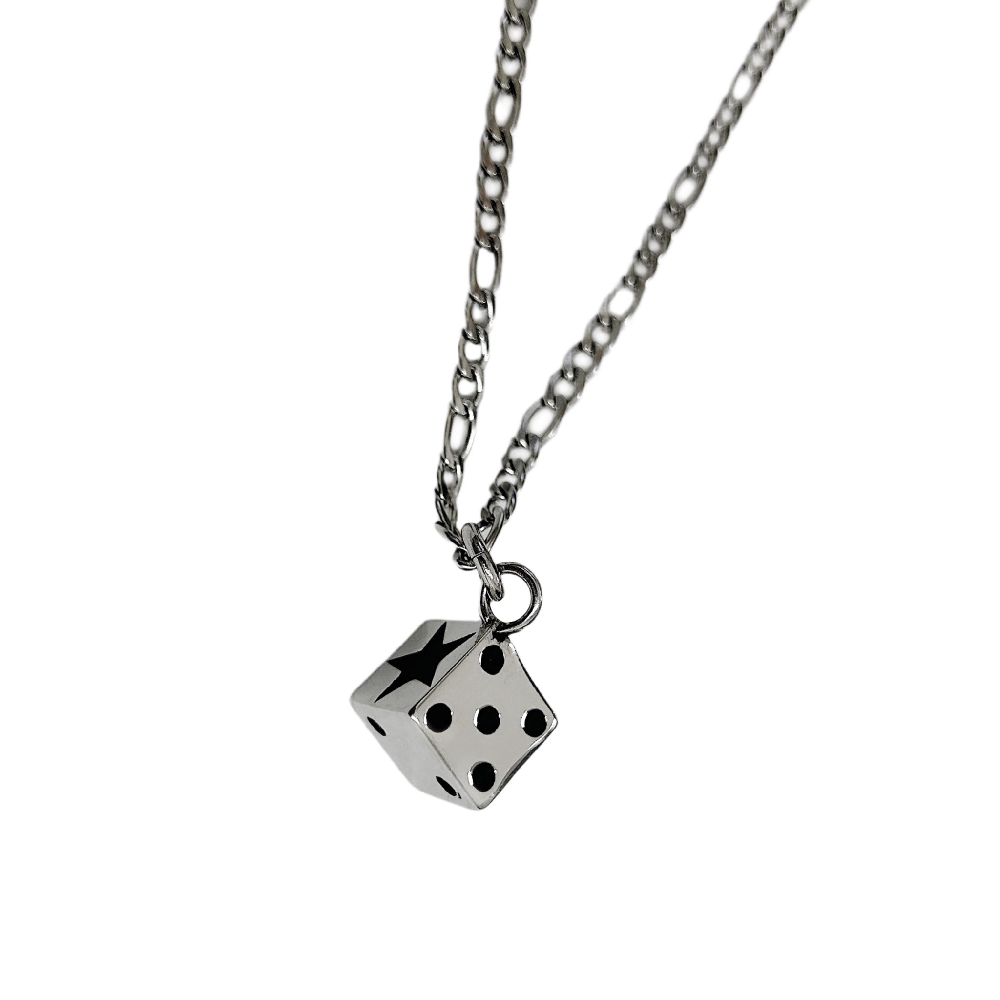 Stainless Steel Dice Necklace